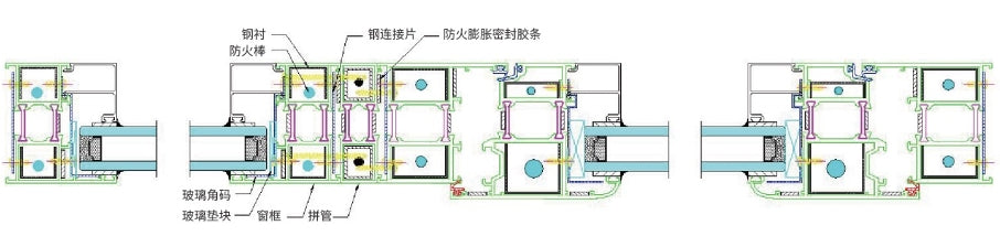 Thermal-Break Aluminum Fire-Rated Windows