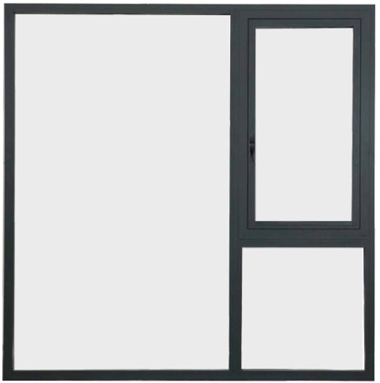 Thermal-Break Aluminum Fire-Rated Windows